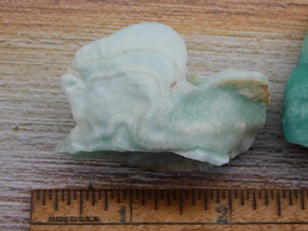 BLUE ARAGONITE ROCK STONE LAPIDARY SPECIMEN - 4