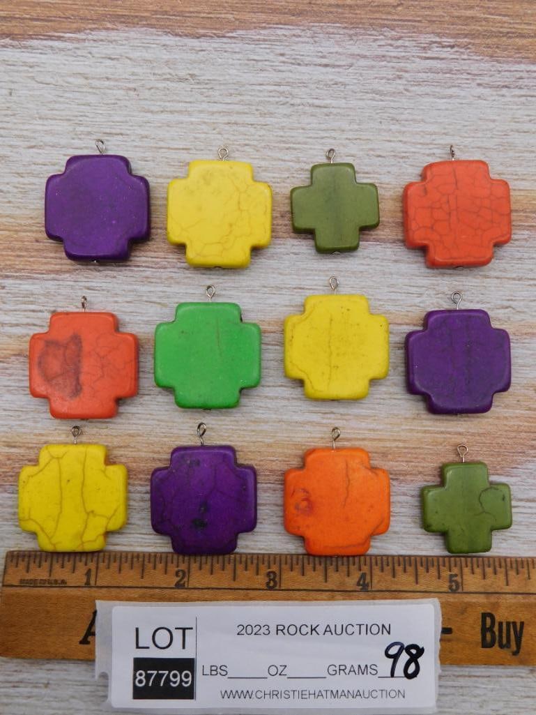 STONE PENDANTS ROCK STONE LAPIDARY SPECIMEN - 2