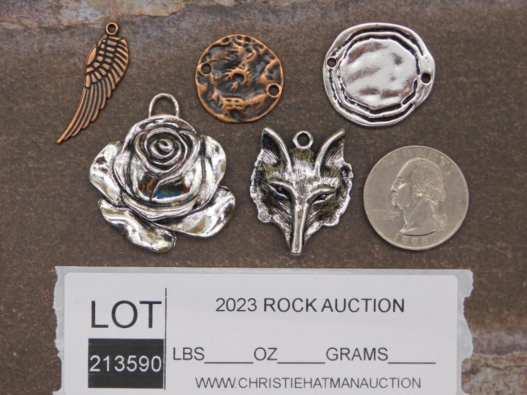 MIXED PENDANTS ROCK STONE LAPIDARY SPECIMEN - 2