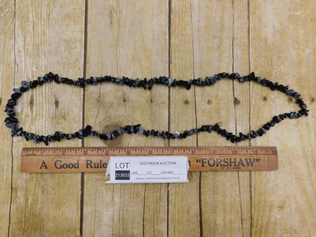 STONE CHIP NECKLACE ROCK STONE LAPIDARY SPECIMEN - 2