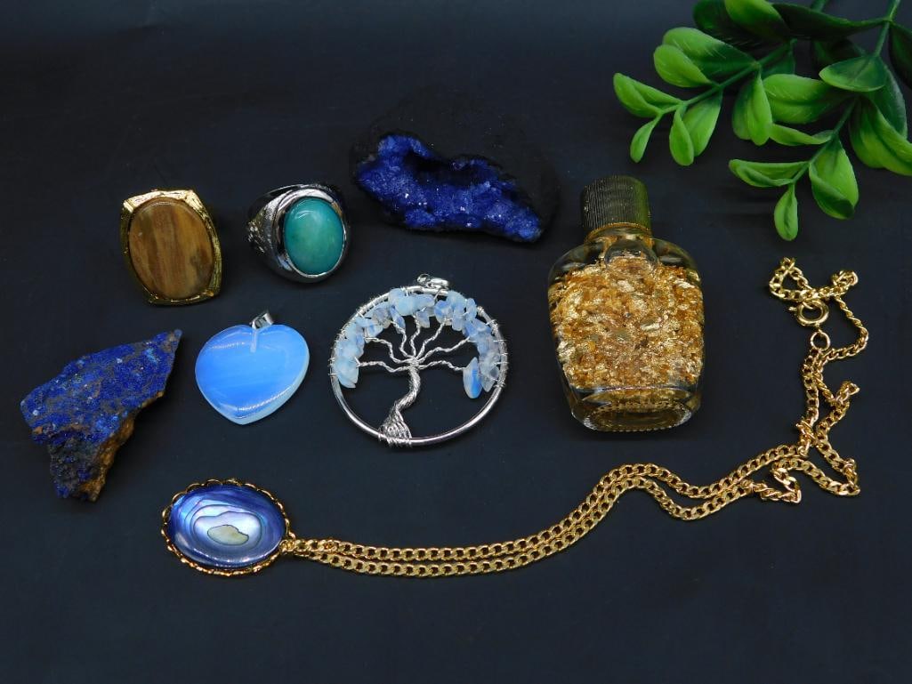 MIXED LOT ROCK STONE LAPIDARY SPECIMEN: MIXED LOT ROCK STONE LAPIDARY SPECIMEN