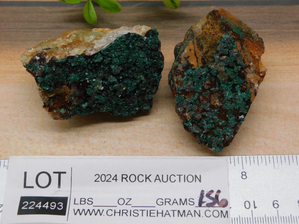 MALACHITE ROCK STONE LAPIDARY SPECIMEN - 2
