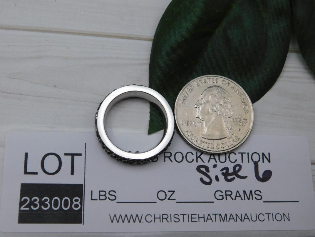 GENUINE STONE RING SIZE 6 - 2