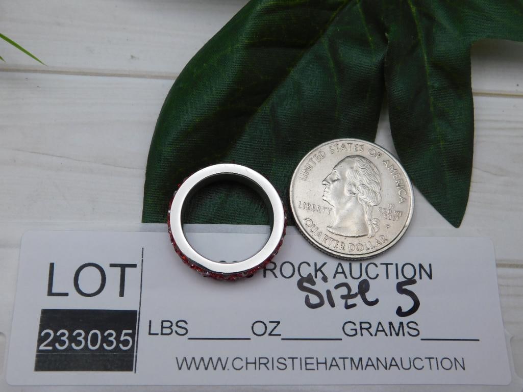 GENUINE STONE RING SIZE 5 - 2