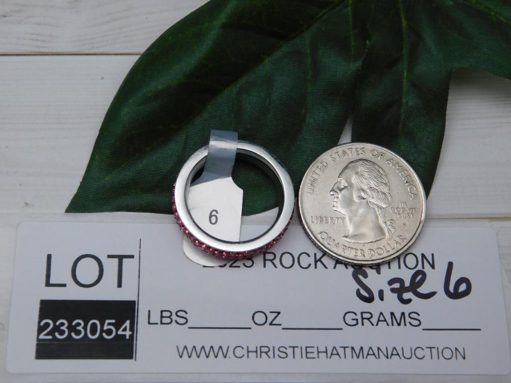 GENUINE STONE RING SIZE 6 - 2