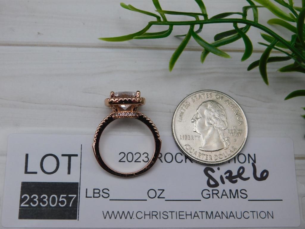 GENUINE STONE RING SIZE 6 - 2