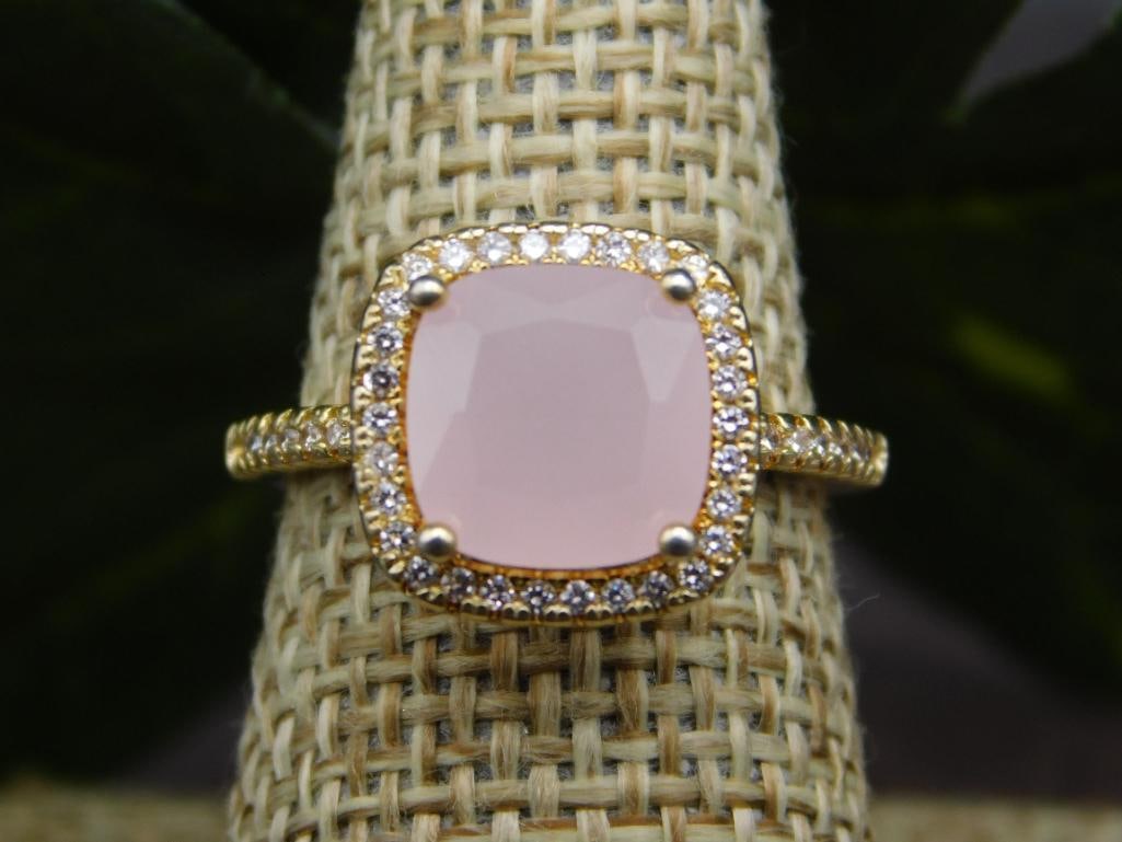 GENUINE STONE RING SIZE 6 - 3