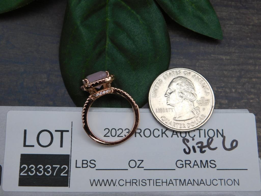 GENUINE STONE RING SIZE 6 - 2