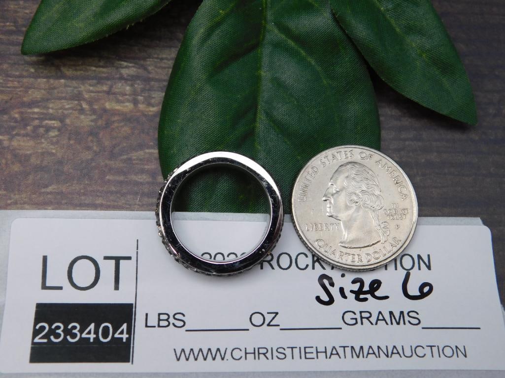 GENUINE STONE RING SIZE 6 - 2