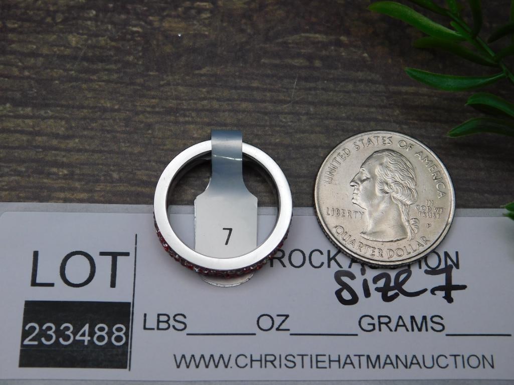 GENUINE STONE RING SIZE 7 - 2