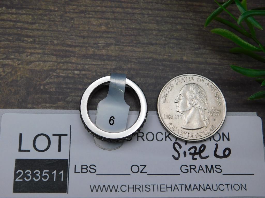 GENUINE STONE RING SIZE 6 - 2