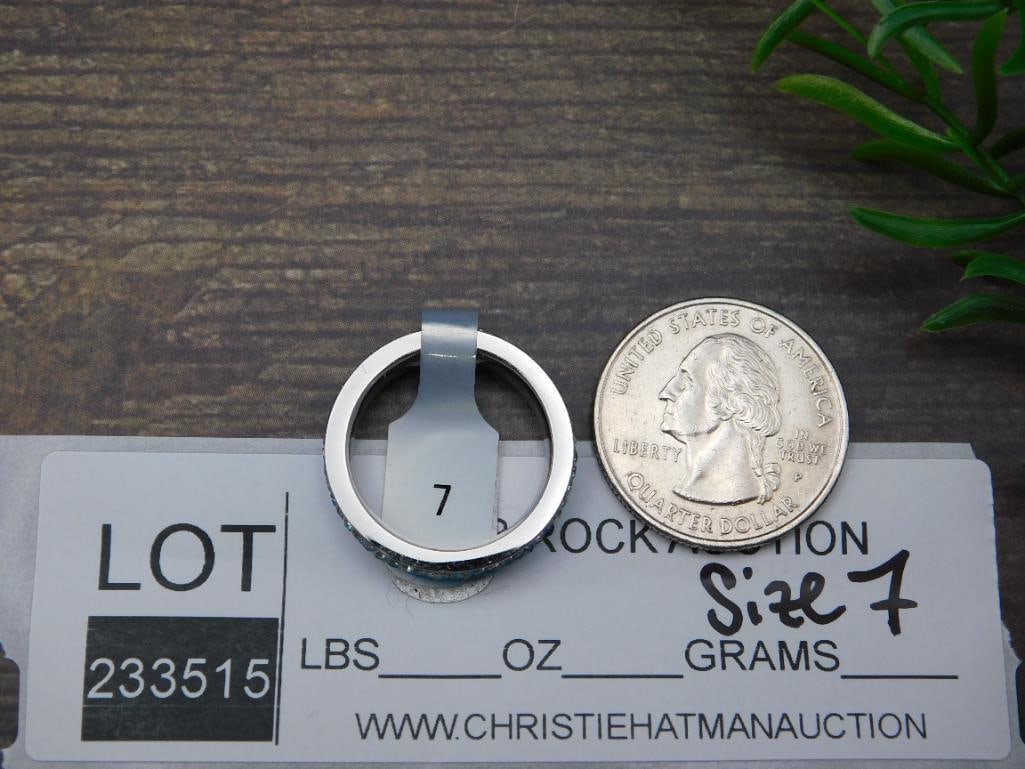 GENUINE STONE RING SIZE 7 - 2