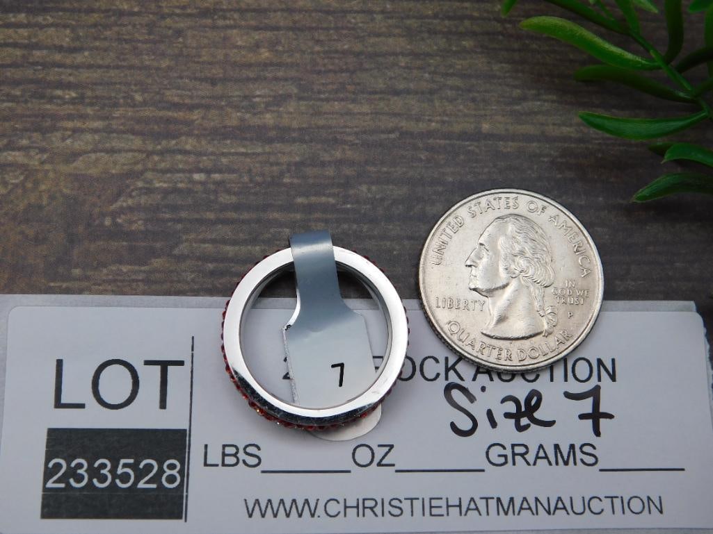 GENUINE STONE RING SIZE 7 - 2