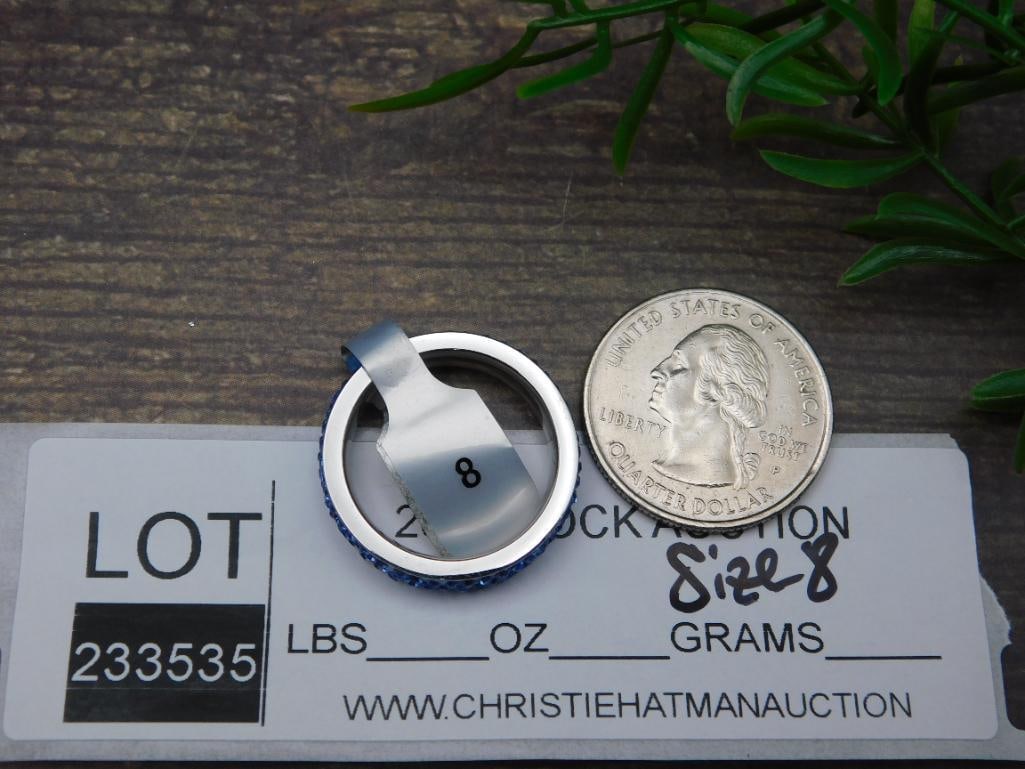 GENUINE STONE RING SIZE 8 - 2