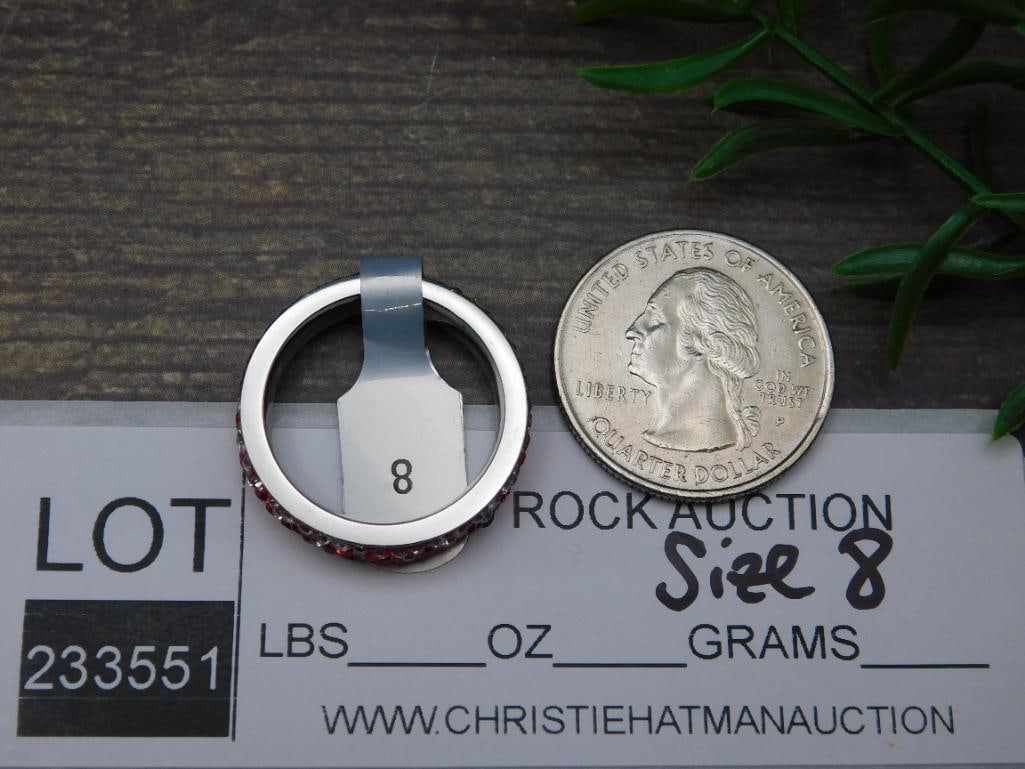 GENUINE STONE RING SIZE 8 - 2