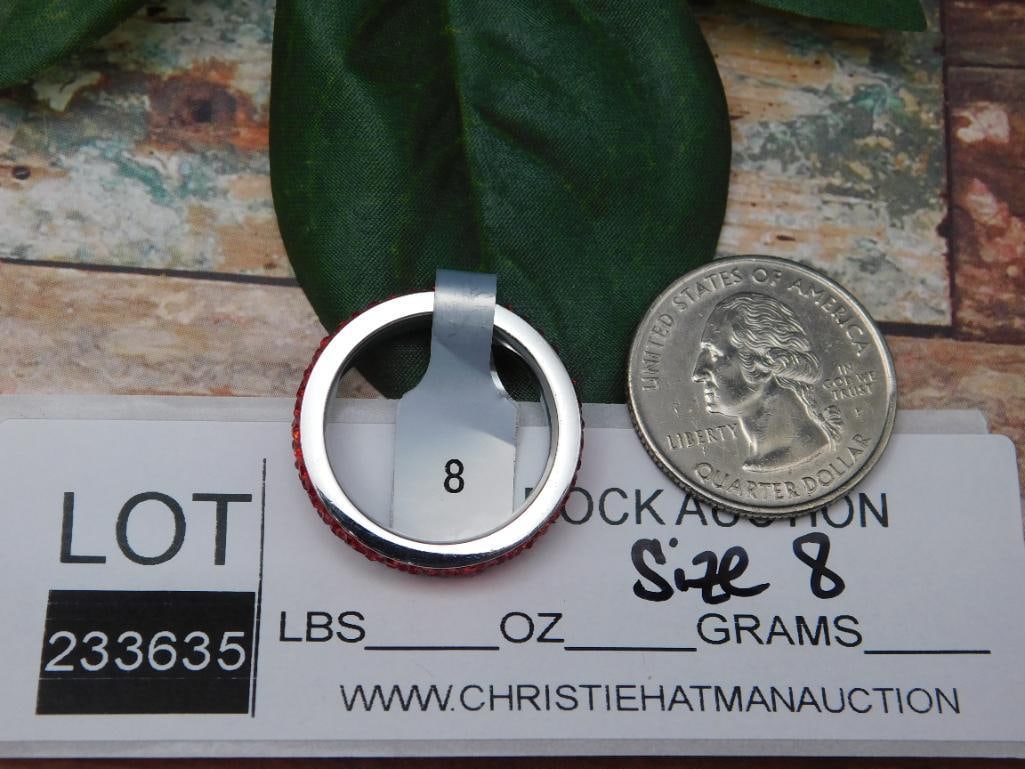 GENUINE STONE RING SIZE 8 - 2