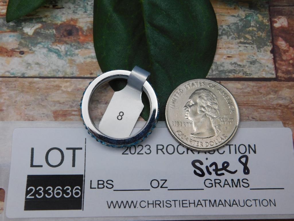 GENUINE STONE RING SIZE 8 - 2