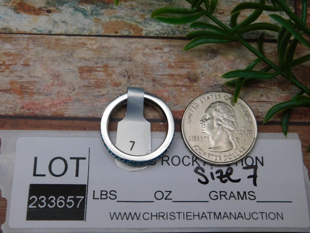 GENUINE STONE RING SIZE 7 - 2