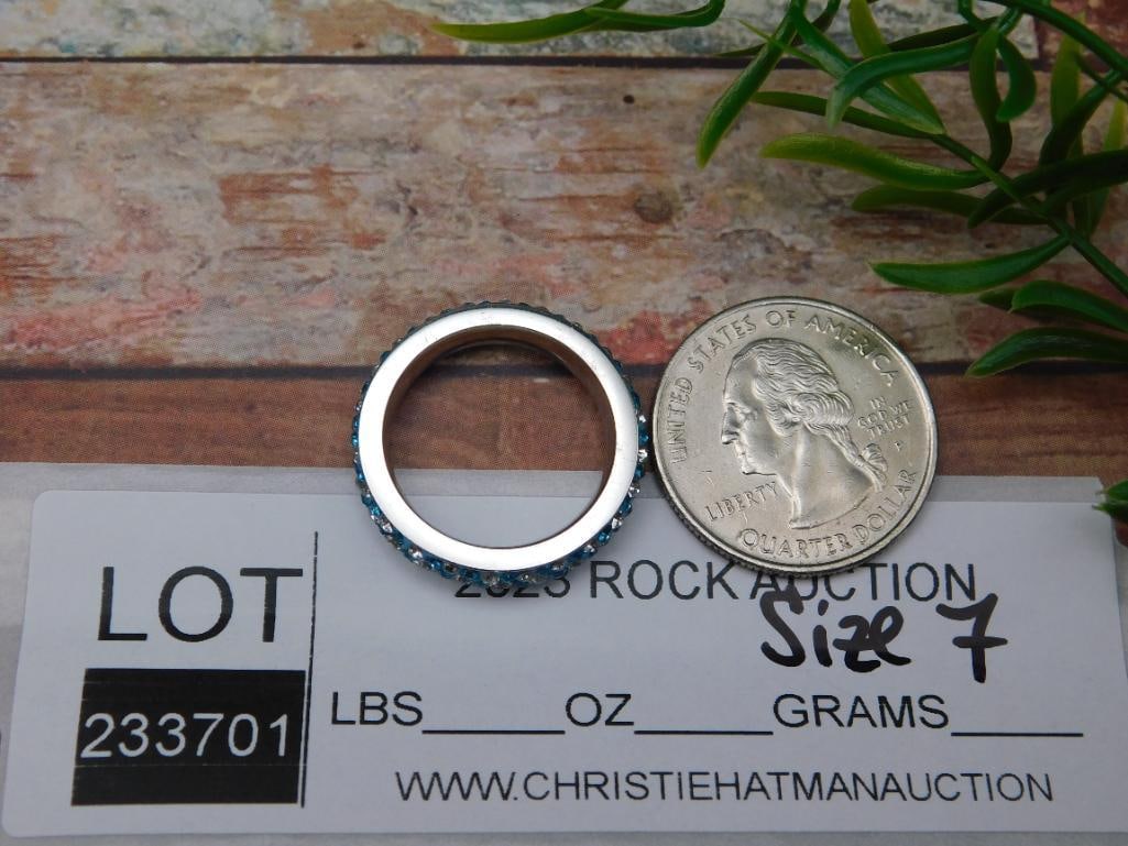 GENUINE STONE RING SIZE 7 - 2