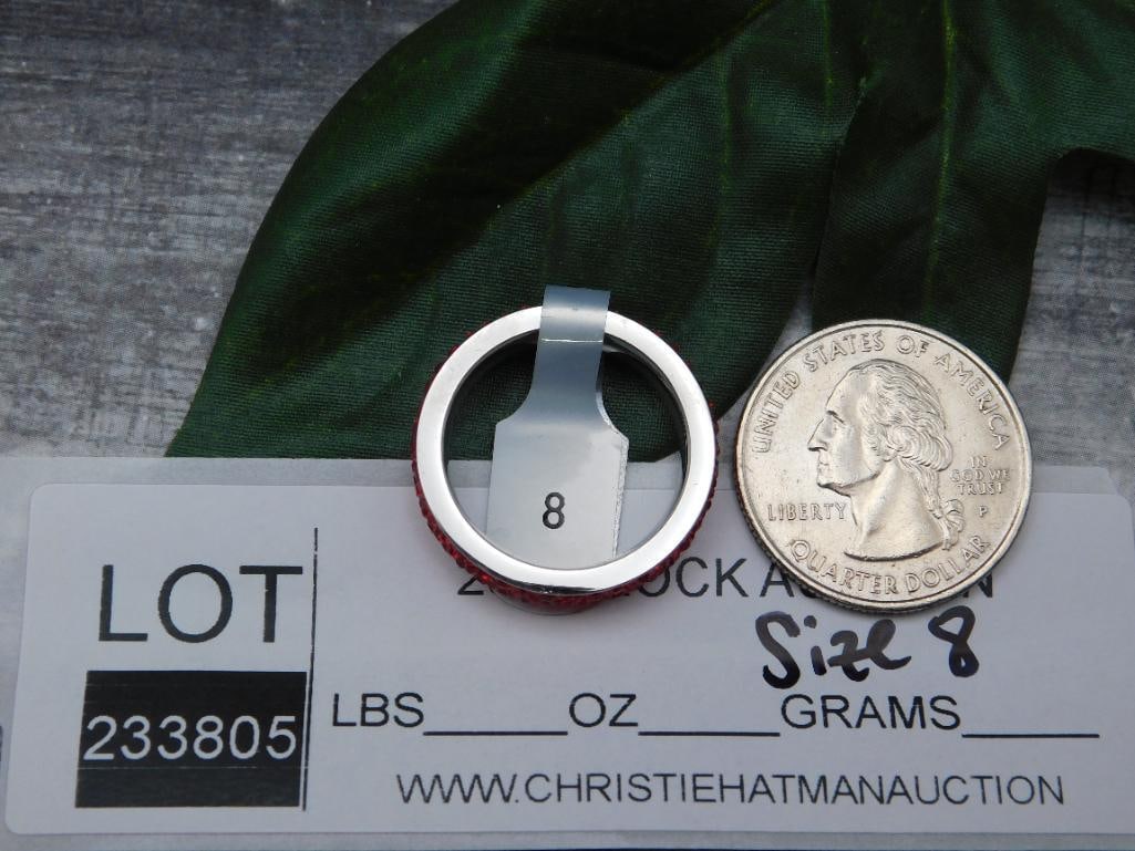 GENUINE STONE RING SIZE 8 - 2