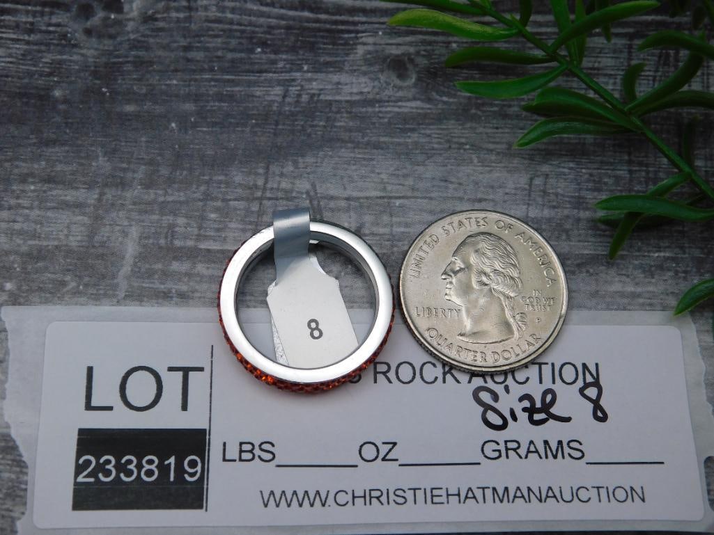 GENUINE STONE RING SIZE 8 - 2