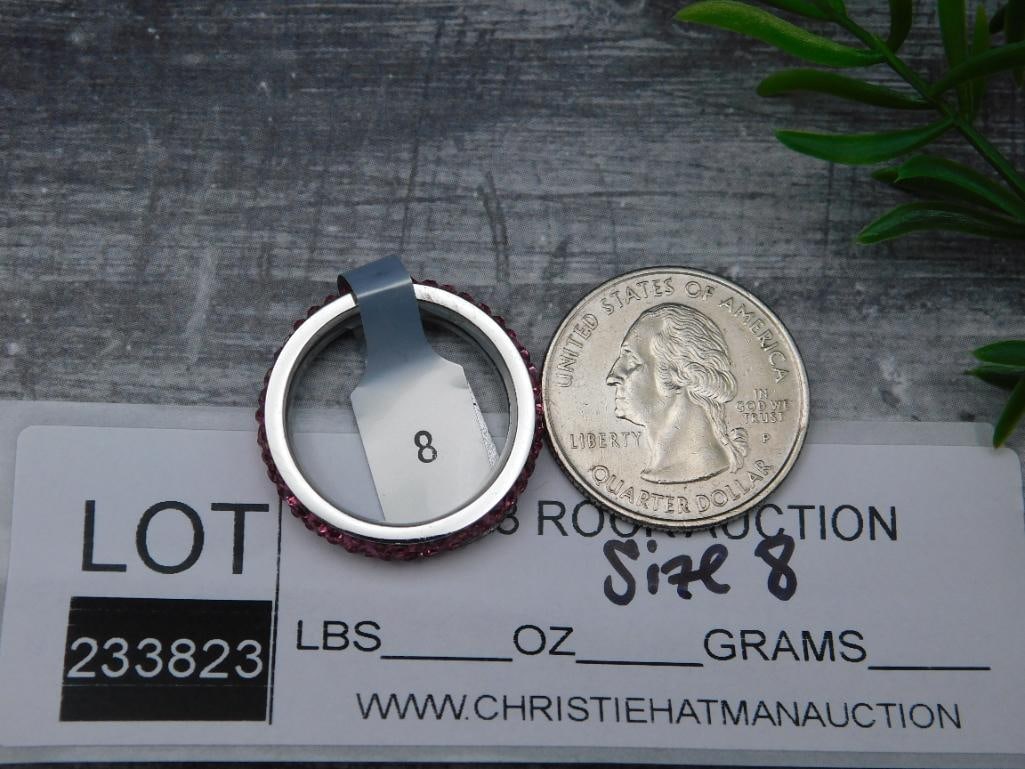 GENUINE STONE RING SIZE 8 - 2