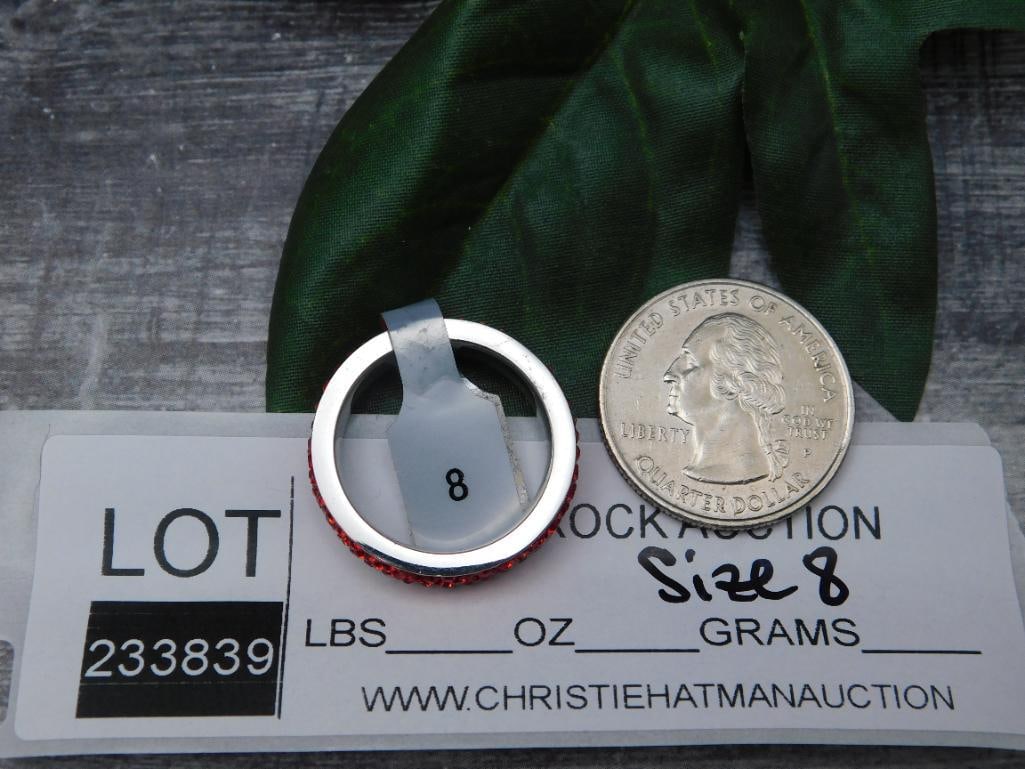 GENUINE STONE RING SIZE 8 - 2