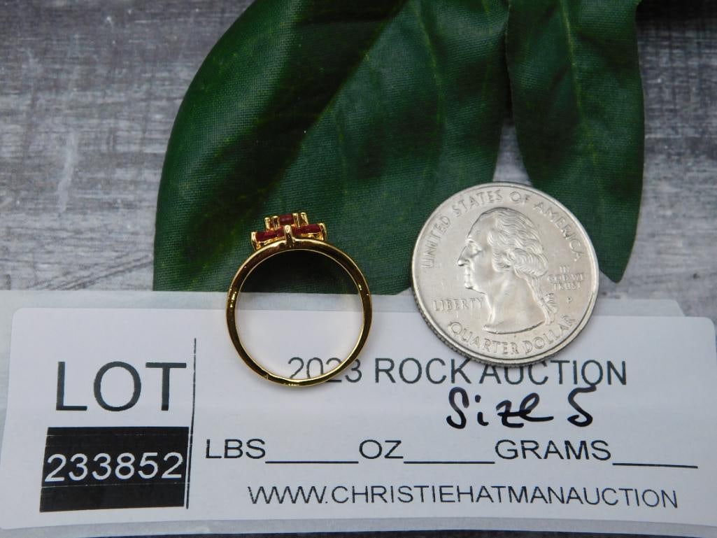 GENUINE STONE RING SIZE 5 - 2