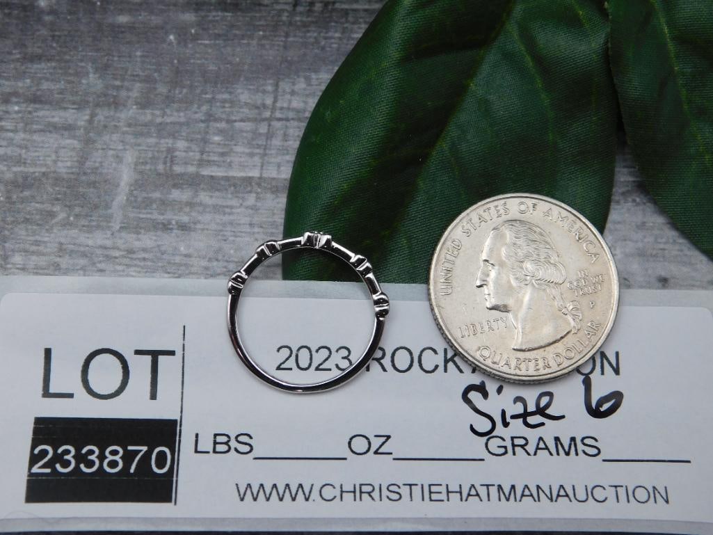 GENUINE STONE RING SIZE 6 - 2