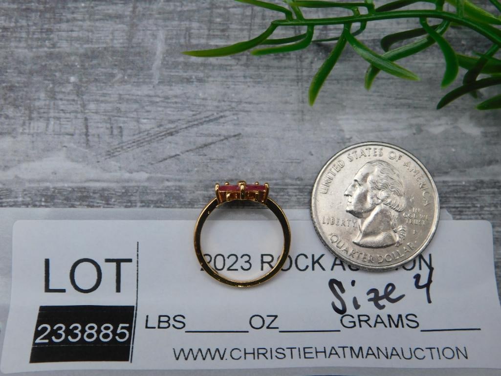 GENUINE STONE RING SIZE 4 - 2