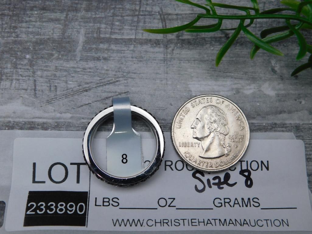 GENUINE STONE RING SIZE 8 - 2