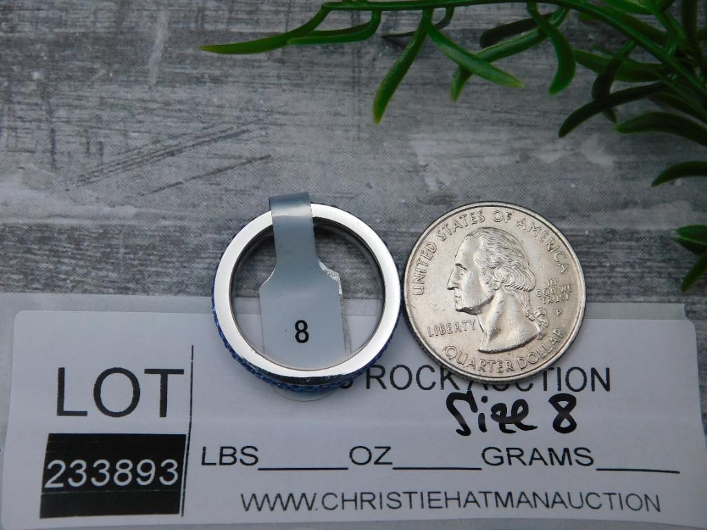 GENUINE STONE RING SIZE 8 - 2