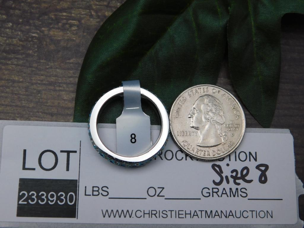 GENUINE STONE RING SIZE 8 - 2