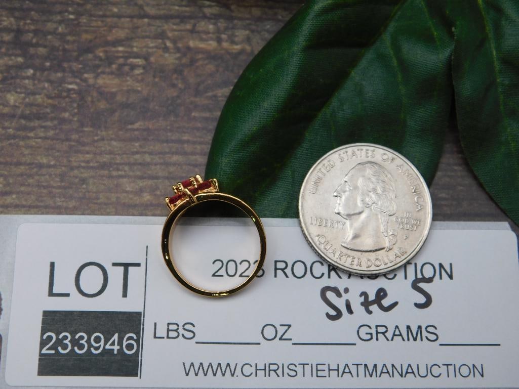 GENUINE STONE RING SIZE 5 - 2