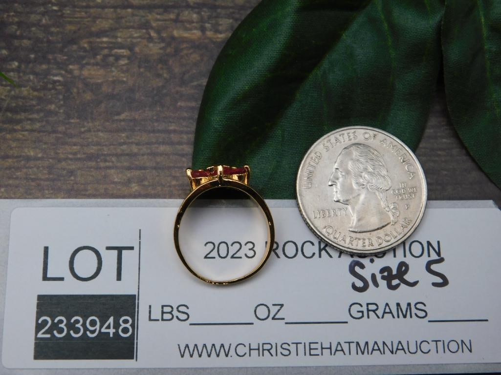 GENUINE STONE RING SIZE 5 - 2