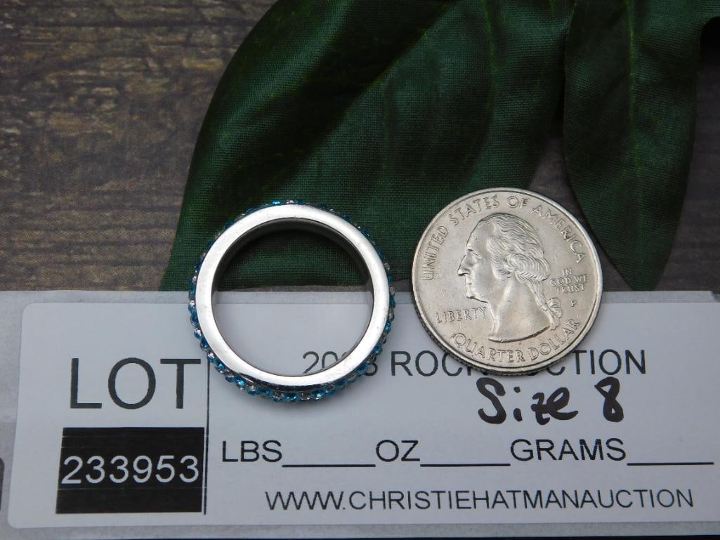 GENUINE STONE RING SIZE 8 - 2