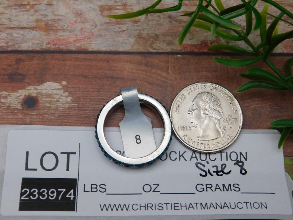 GENUINE STONE RING SIZE 8 - 2