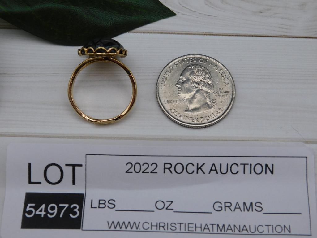 PICASSO STONE RING ROCK STONE LAPIDARY SPECIMEN - 2