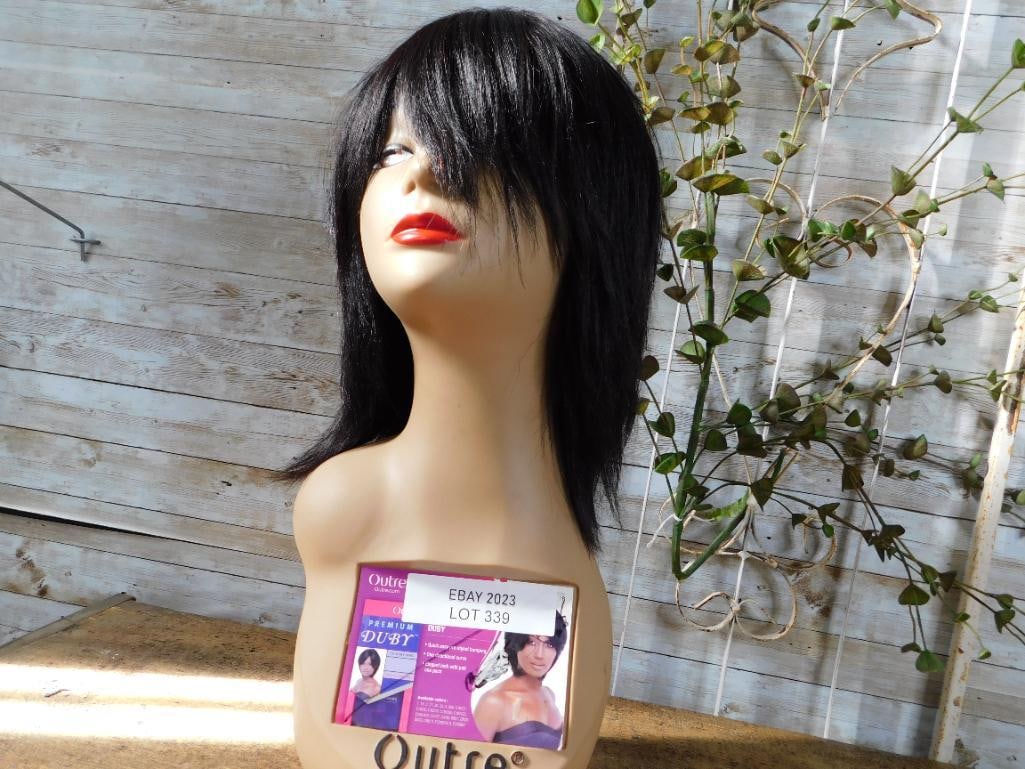 OUTRE WIG with MANNEQUIN HEAD DISPLAY 100% HUMAN HAIR PREMIUM DUBY 339: OUTRE WIG with MANNEQUIN HEAD DISPLAY 100% HUMAN HAIR PREMIUM DUBY 339