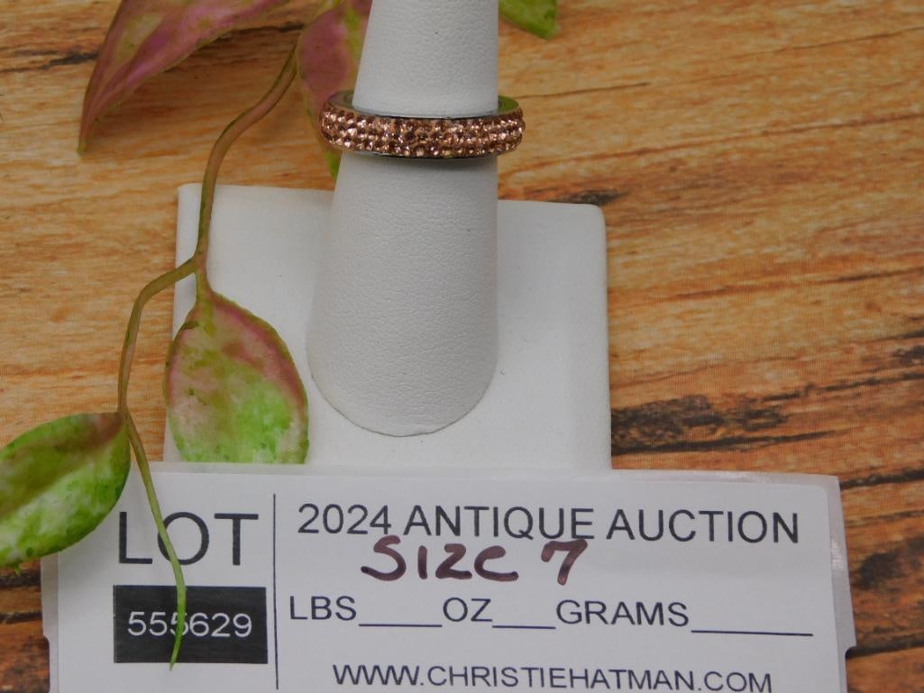 STONE RING ROCK STONE LAPIDARY SPECIMEN - 2