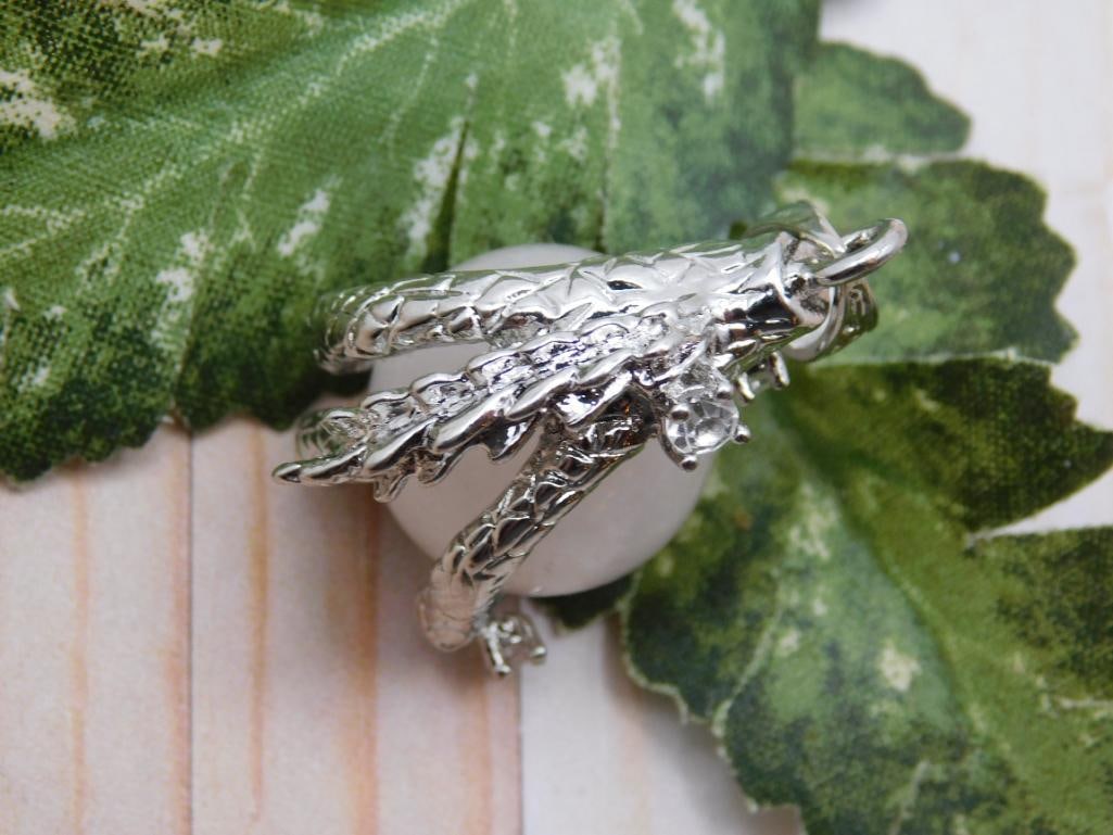 ROSE QUARTZ CLAW PENDANT ROCK STONE LAPIDARY SPECIMEN: ROSE QUARTZ CLAW PENDANT ROCK STONE LAPIDARY SPECIMEN