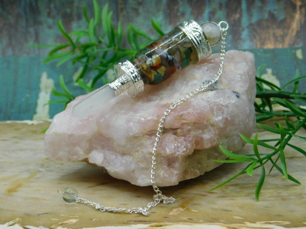 MIXED STONE PENDULUM ROCK STONE LAPIDARY SPECIMEN: MIXED STONE PENDULUM ROCK STONE LAPIDARY SPECIMEN