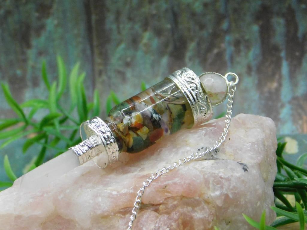 MIXED STONE PENDULUM ROCK STONE LAPIDARY SPECIMEN - 2