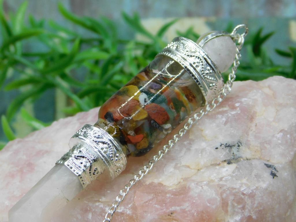 MIXED STONE PENDULUM ROCK STONE LAPIDARY SPECIMEN - 2