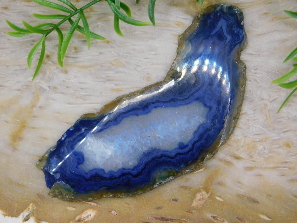 AGATE SLICE ROCK STONE LAPIDARY SPECIMEN - 2