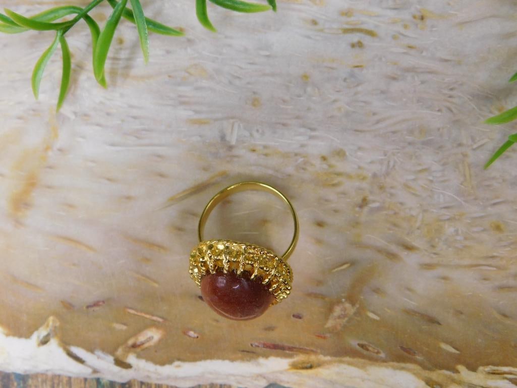 GOLDSTONE RING ROCK STONE LAPIDARY SPECIMEN - 4