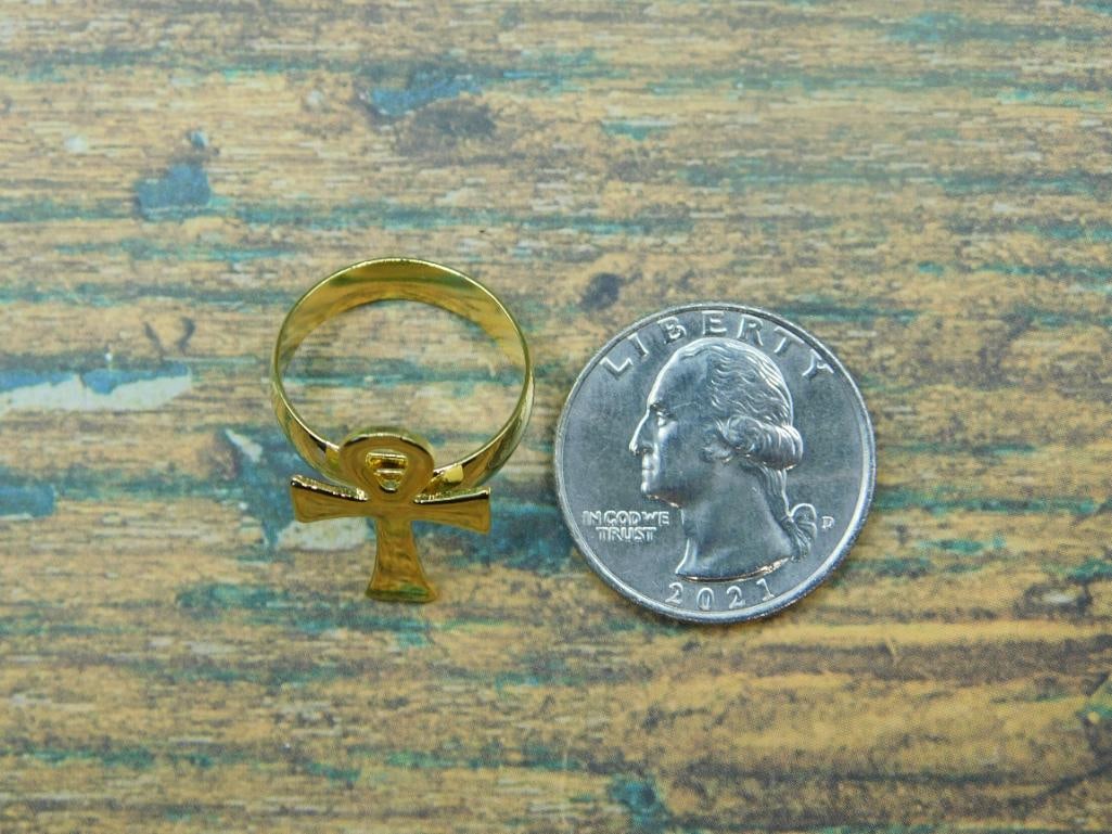 ANKH RING ROCK STONE LAPIDARY SPECIMEN - 4