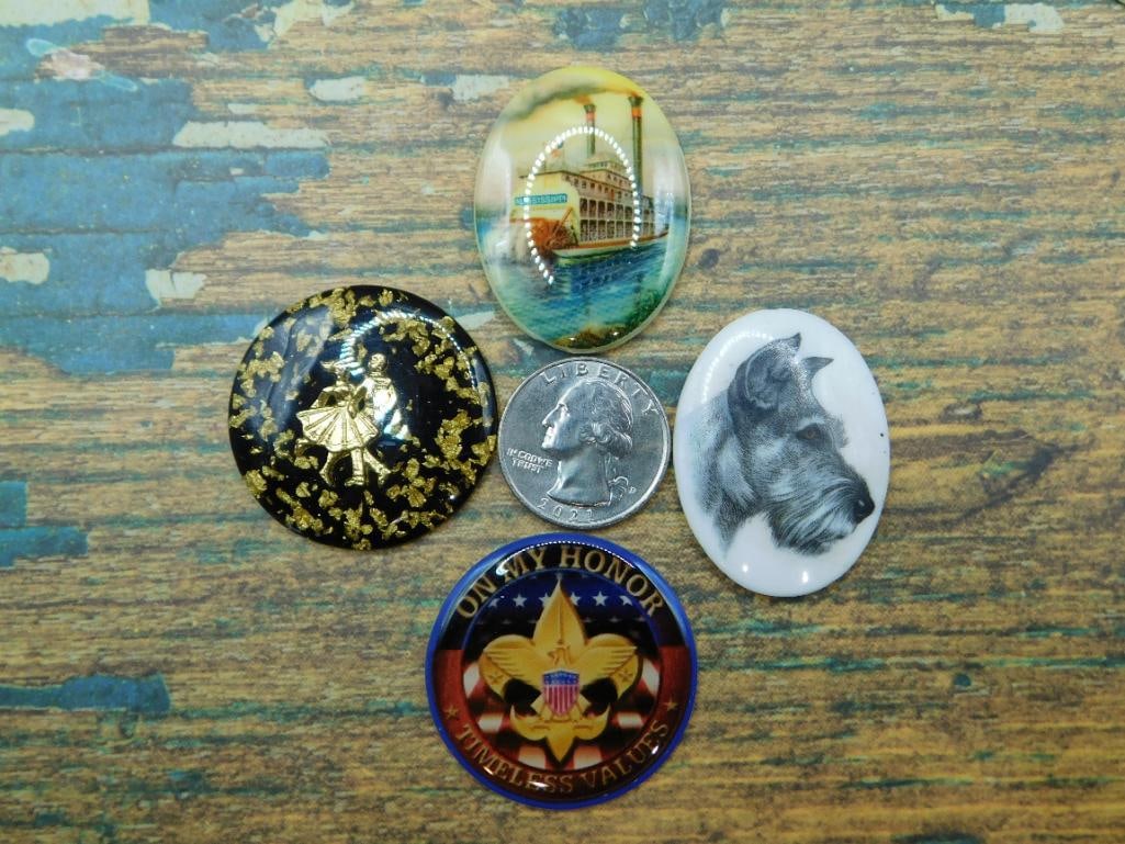 MIXED CABOCHON LOT ROCK STONE LAPIDARY SPECIMEN - 3