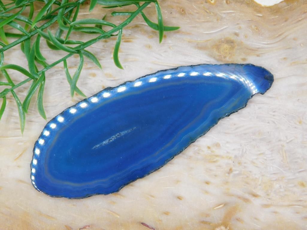 AGATE SLICE ROCK STONE LAPIDARY SPECIMEN: AGATE SLICE ROCK STONE LAPIDARY SPECIMEN