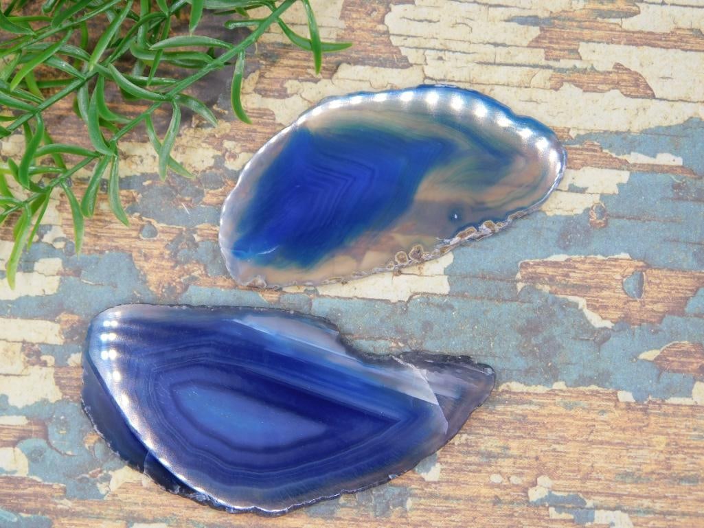 AGATE SLICES ROCK STONE LAPIDARY SPECIMEN: AGATE SLICES ROCK STONE LAPIDARY SPECIMEN